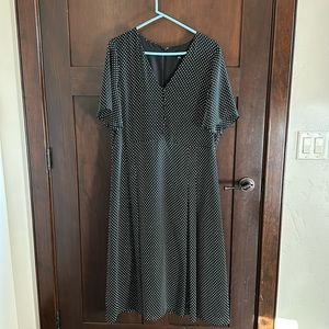 Ann Taylor factory polkadot dress size 16
